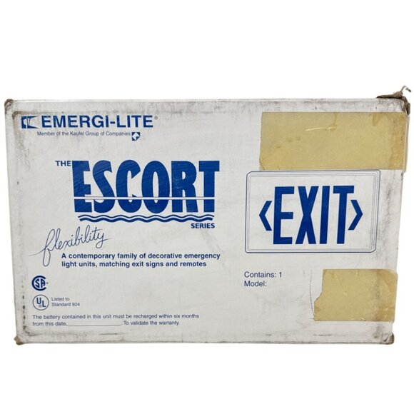 Emergency Exit Sign by Emergi-Lite Escort Decorative Set of 2 Lights - Picture 2 of 6